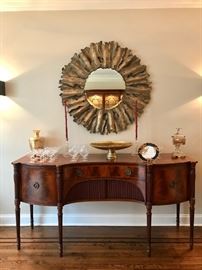 Arthur Brett Sideboard,  Burst Mirror and Accessories  72 x 35 x 24 