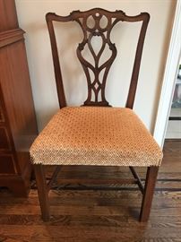 SET of  Arthur Brett and Sons 10 Dining Chairs , ALSO Shown in photos around the DINING Table here with Slipcovers