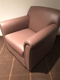 Bernhardt Leather Chair and Sofa