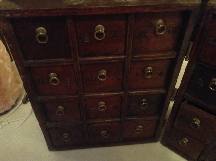 Antique Chinese Travel Spice Chest