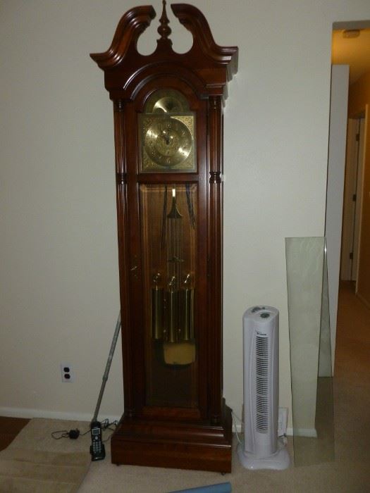 Beautiful Howard Miller Grandfather Clock..works perfectly, sounds gorgeous!