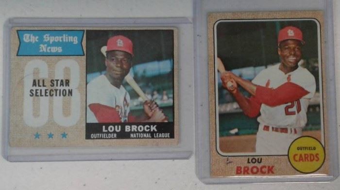 1968 Topps Lou Brock Lou Brock AllStar Baseball ...