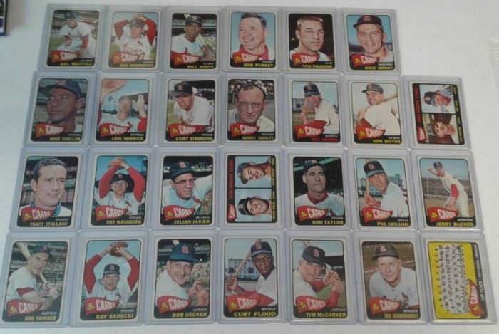 Lot of 27 1965 Topps Baseball Cards St. Louis Card ...