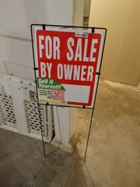 For Sale by owner sign New