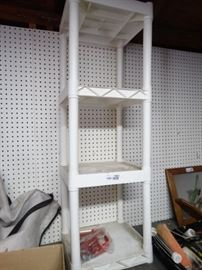 Plastic shelf unit
