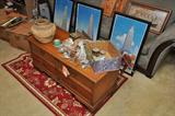 Lane cedar chest, couch
