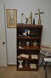 bookcase, ice buckets, smalls