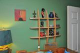 lamp, wall rack, smalls