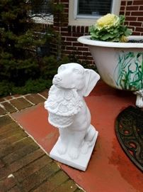 dog decor, lawn ornaments