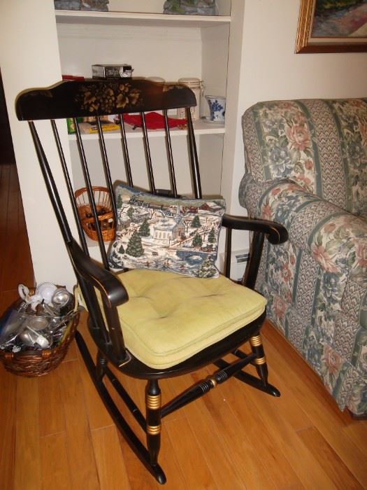stenciled rocking chair