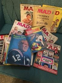 Mad Magazine. Some comics and Sports Iiustrated.