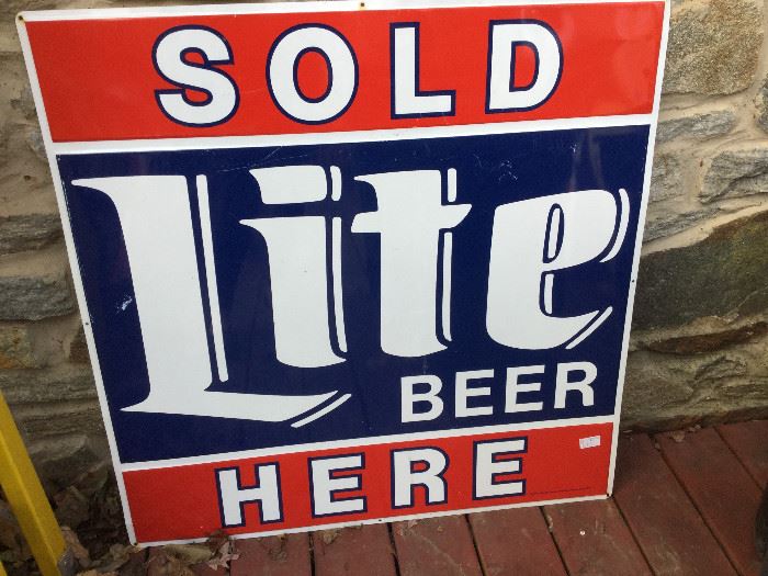 Lite Beer Sold Here Sign https://ctbids.com/#!/description/share/85855