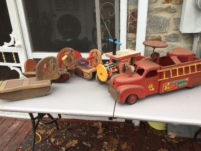 Vintage Ride-On Wooden and Metal Toys     https://ctbids.com/#!/description/share/86323