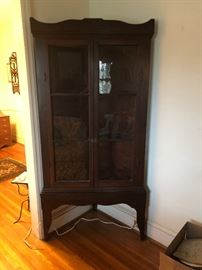 asking $475 Very old 2 pc. Display Cabinet