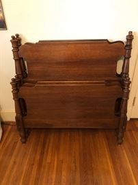 Solid Walnut Twin Beds $385
