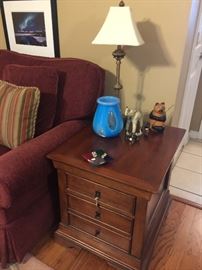 Matching side table.