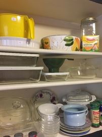 Pyrex, Corningware, Anchor Hocking, all the classics.