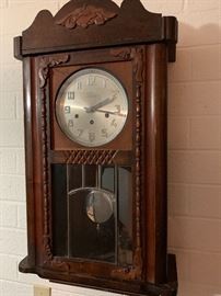 Antique Mauthe Extra German Iron Eagle Clock
