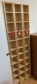Natural Maple Slender Book Shelf  3 available 80x8x7in	