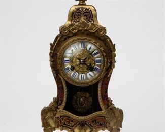 Lot 2: Antique French Gilt Boulle Bracket Clock