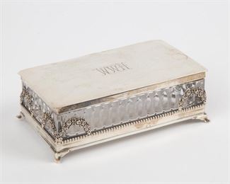 Lot 3: Hawkes Sterling and Cut Crystal Box