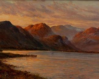 Lot 10: Graham Williams "Loch Lomond" Oil On Canvas