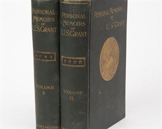 Lot 14: First Edition Personal Memoirs of U.S. Grant