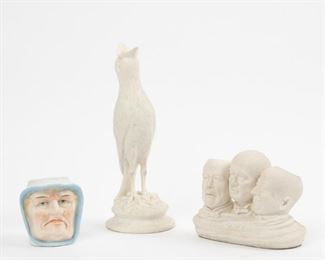 Lot 52: Three Antique Parian Ware Figures