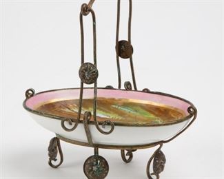 Lot 54: Hand-Painted Victorian Bride's Basket
