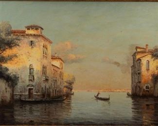 Lot 65: Venice Oil On Canvas