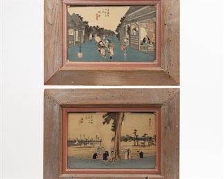 Lot 77: Two Ando Hiroshige Color Woodblocks