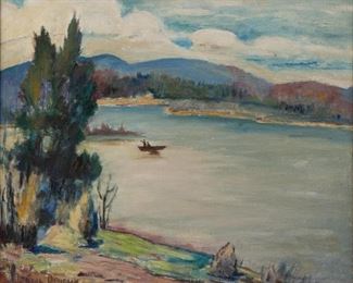Lot 89: Lynval Davidson Oil Landscape