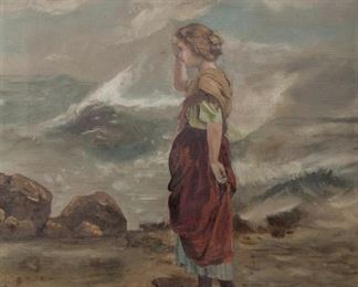 Lot 100: 1904 Oil On Canvas