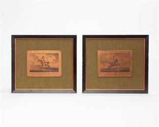 Lot 104: Pair of Engraved Copper Plates