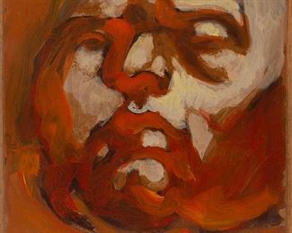 Lot 121: Lou Marak 1970 Acrylic on Masonite