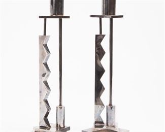 Lot 126: Ettore Sottsass for Swid Powell Candlesticks
