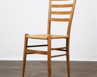 Lot 156: Gio Ponti Style Ladderback Chair