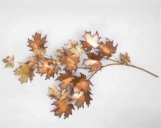 Lot 181: Curtis Jere 1971 Oak Leaf Wall Sculpture