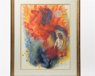 Lot 185: Reuven Rubin 'The Prophets' Lithograph with COA