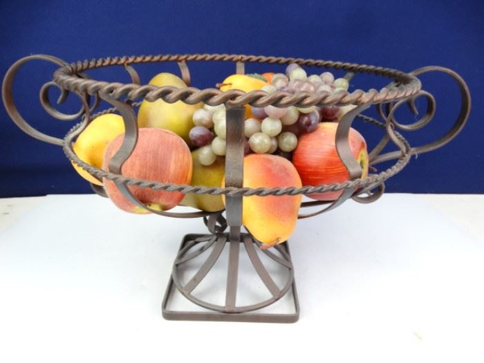Metal Fruit Basket Plastic Fruit