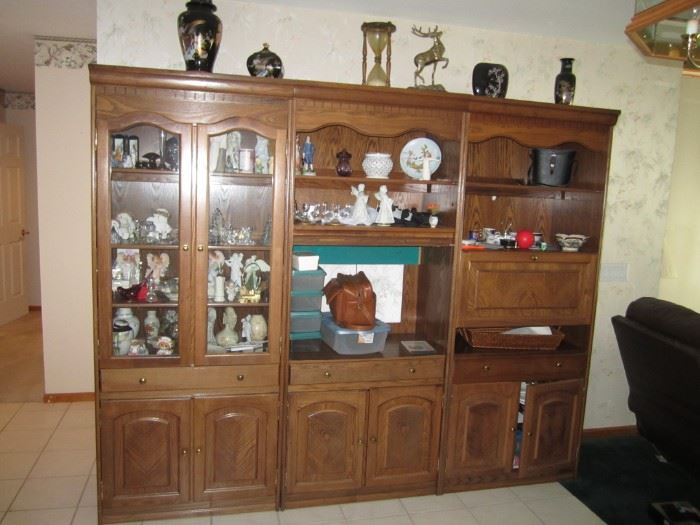 Oak China Cabinet and Cabinets