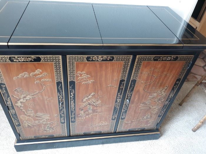 Drexel Chinese style sideboard cabinet