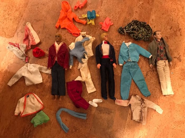Vintage Ken and clothes