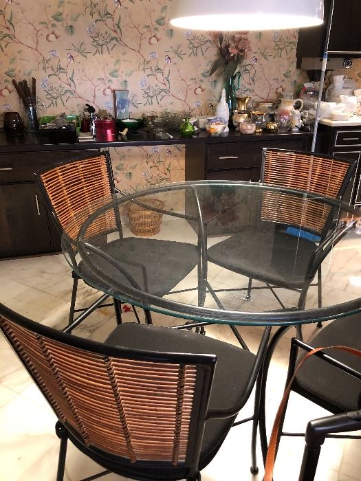 Glass Table w/ four Chairs 