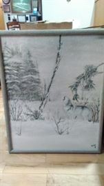 Wolf painting framed https://ctbids.com/#!/description/share/98103