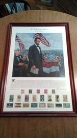 the Gettysburg address by Mort Kunstler, including stamps     https://ctbids.com/#!/description/share/98114