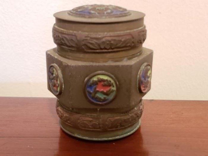 WWII Trench Art Container