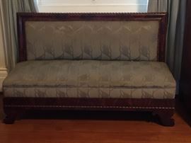 Atq Mahogany Empire Loveseat