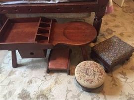 Cherry Cobblers Bench, 3 Stools