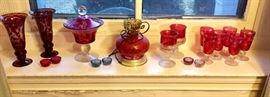 Decorative Red Glass